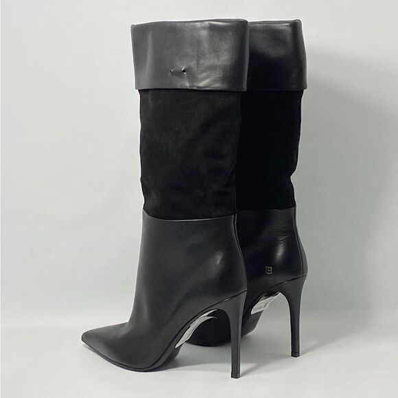 Balmain Mina Suede & Leather Ankle Boots size 39 - Picture 12 of 14